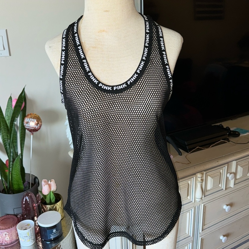 PINK Victoria’s Secret mesh top Medium